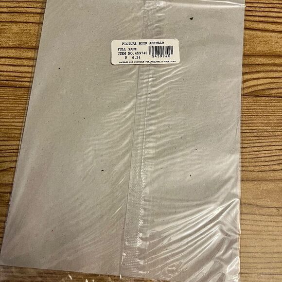 NEW Vintage 16 Collectable Stamps Picture Book Animals Full Pane Curious George - Picture 2 of 9